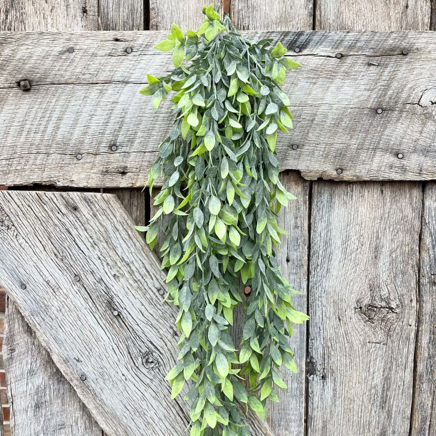 Ruscus Hanging Greenery Bush, 32" Mixed Greenery Bush, Artificial Greenery