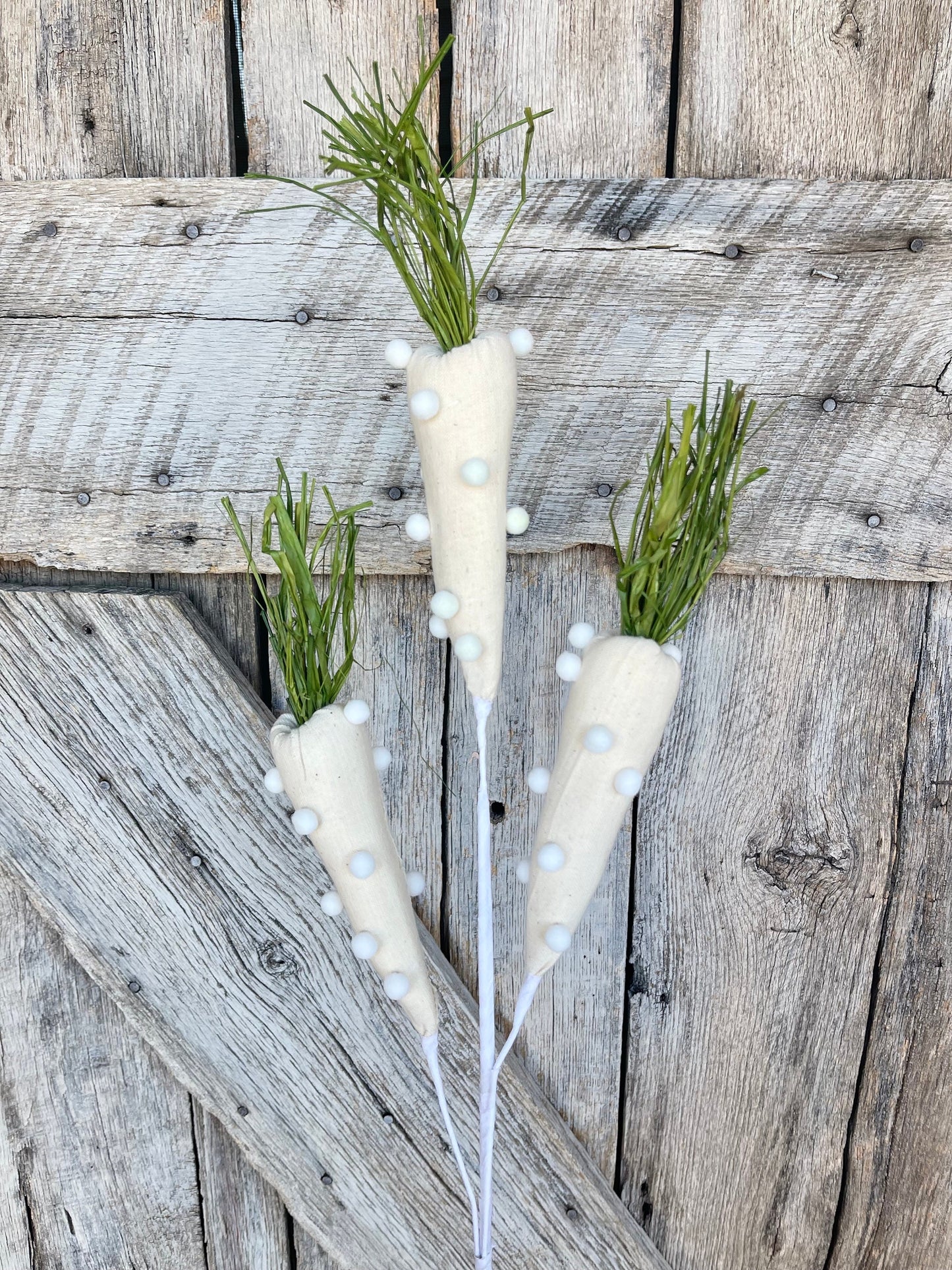 30" Pom Pom Carrot Spray, Easter Decor, Easter Carrot