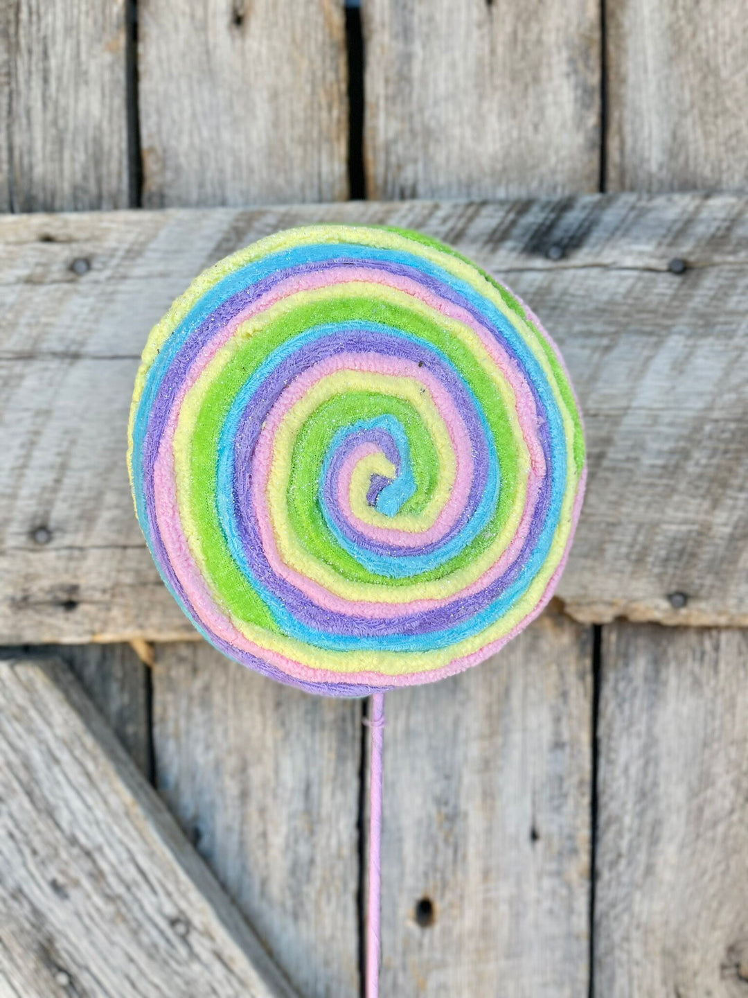 20" Christmas Lollipop, Pastel Swirl Lollipop, Candy Theme Decor