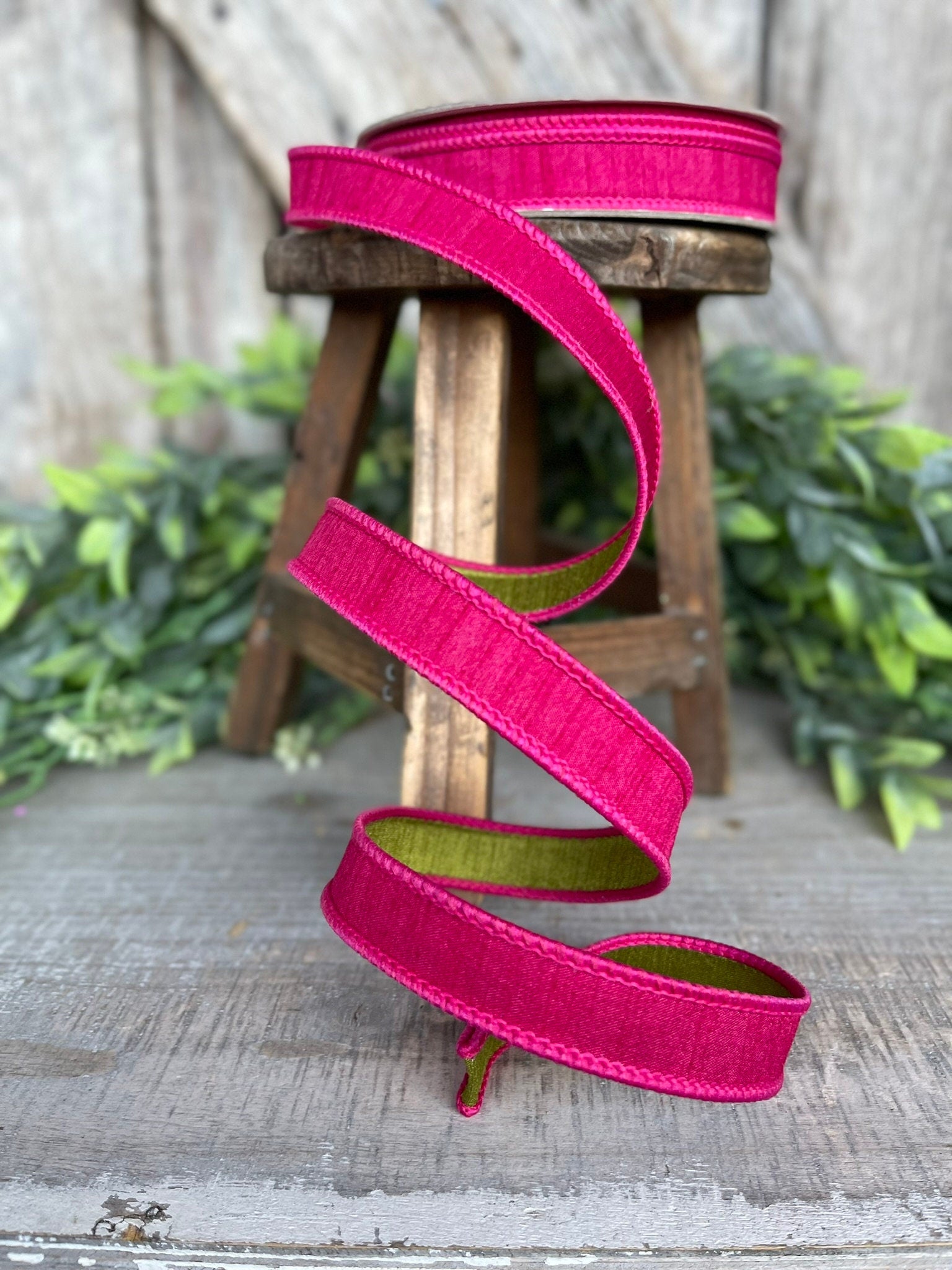 3/4” Hot Pink Ribbon, Farrisilk ribbon