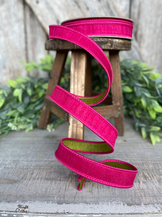 3/4” Hot Pink Ribbon, Farrisilk ribbon