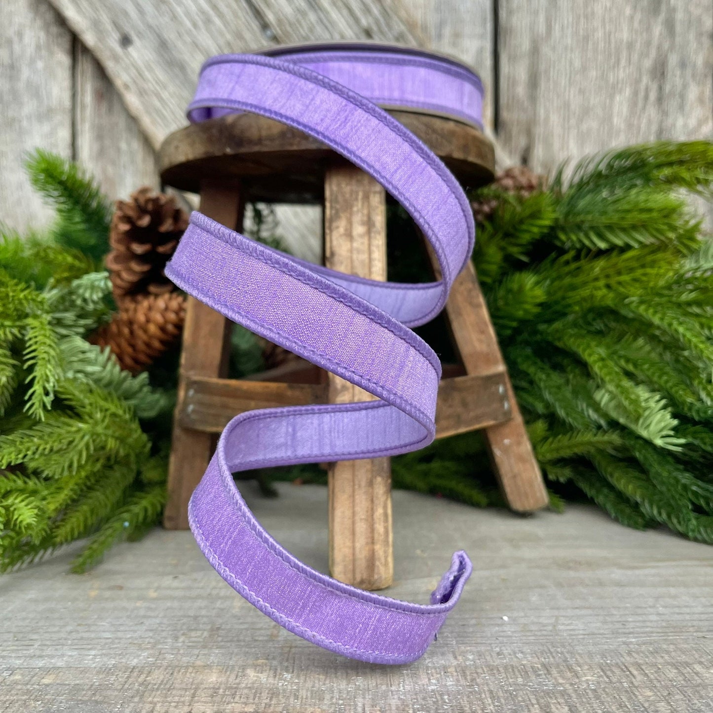 3/4 Lavender Color Fusion Ribbon Farrisilk Ribbon, Wired Ribbon, Purple Ribbon