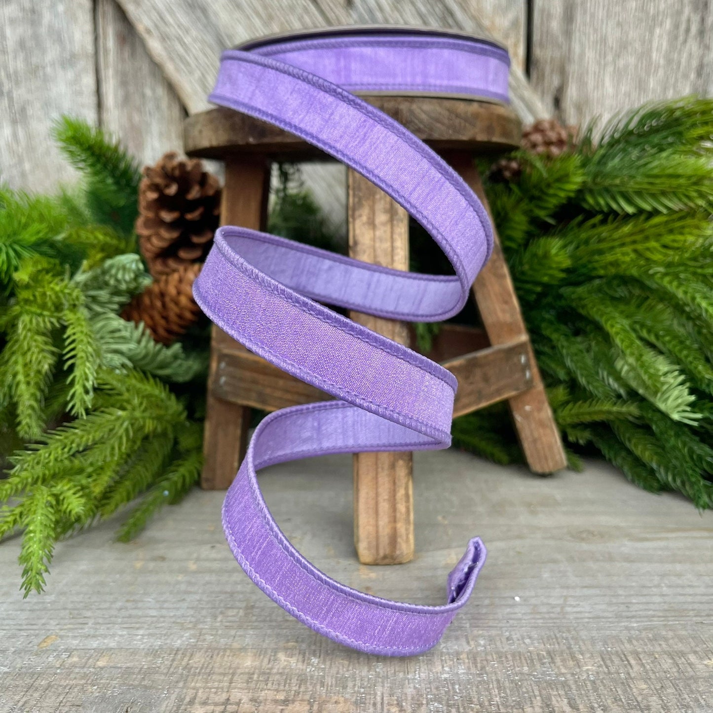 3/4 Lavender Color Fusion Ribbon Farrisilk Ribbon, Wired Ribbon, Purple Ribbon