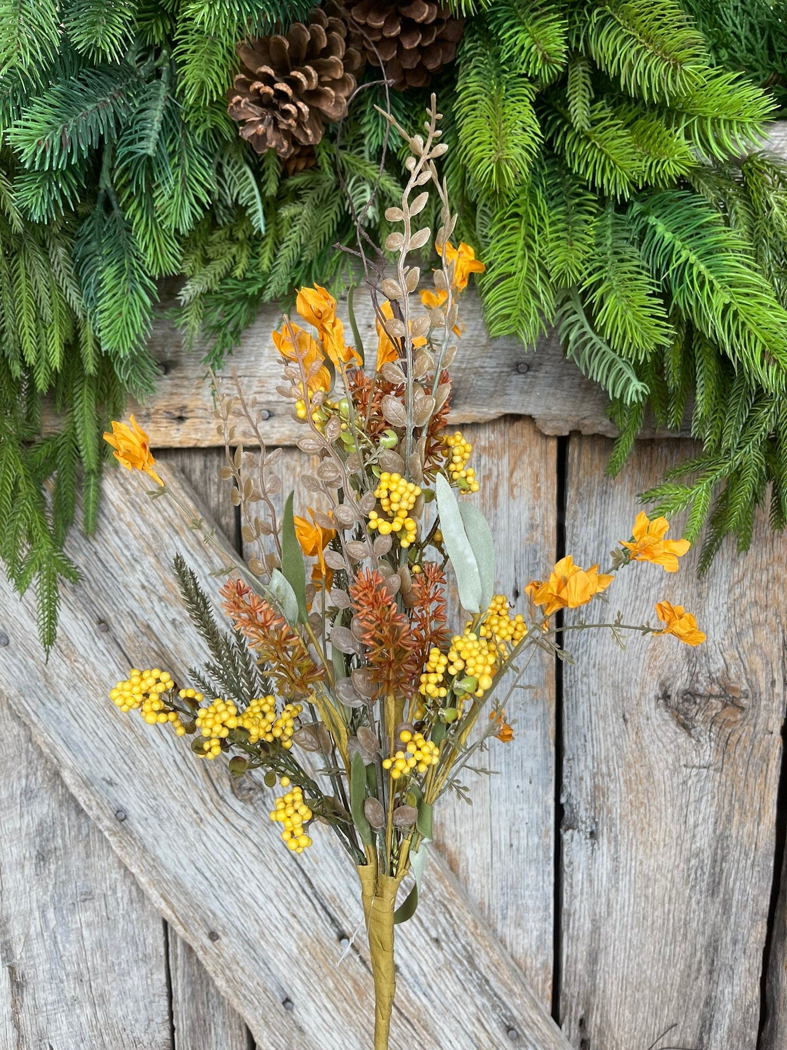 24" Yellow Fall Filler Bush, 60919, Fall 60919