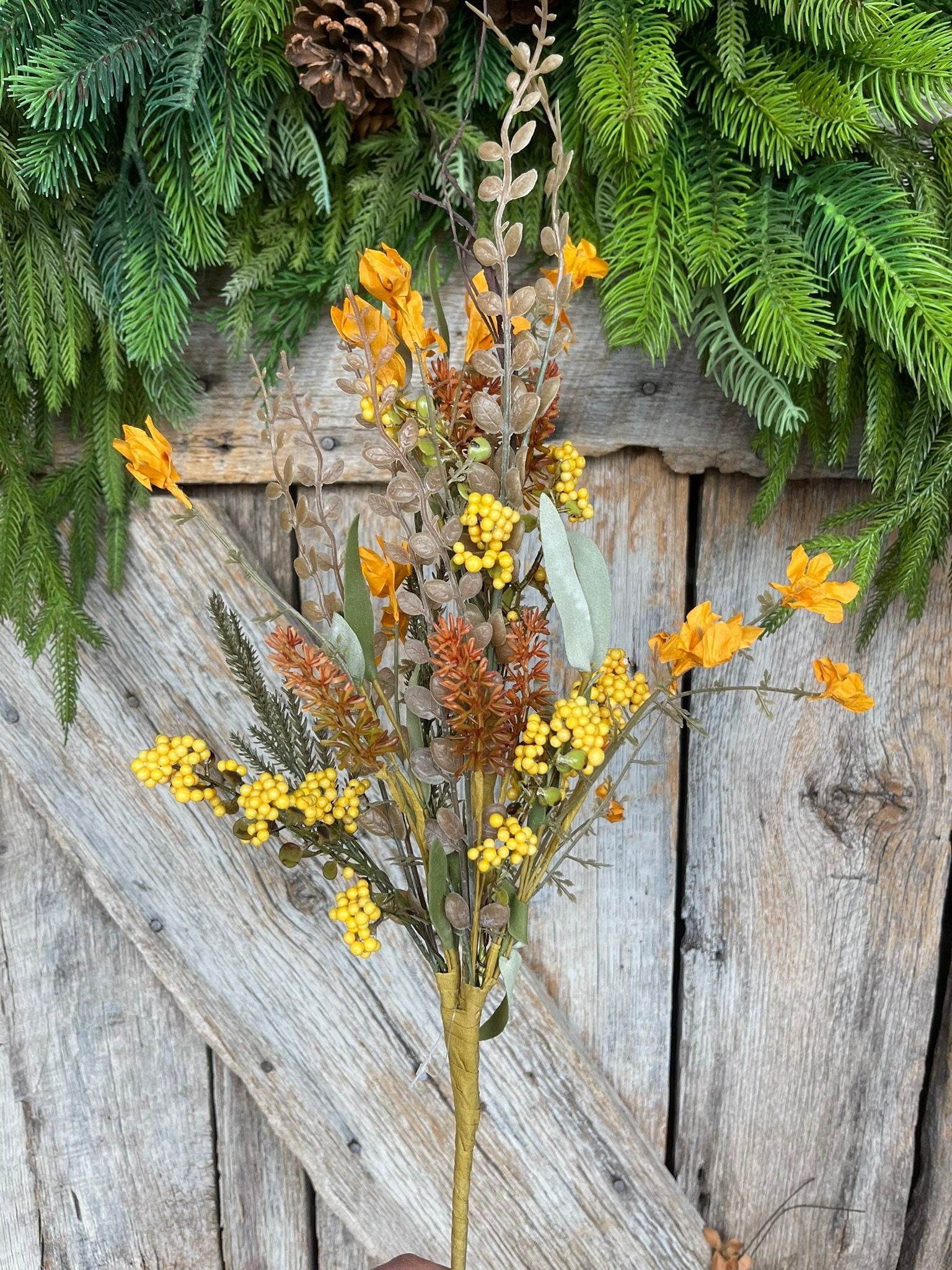 24" Yellow Fall Filler Bush, 60919, Fall 60919