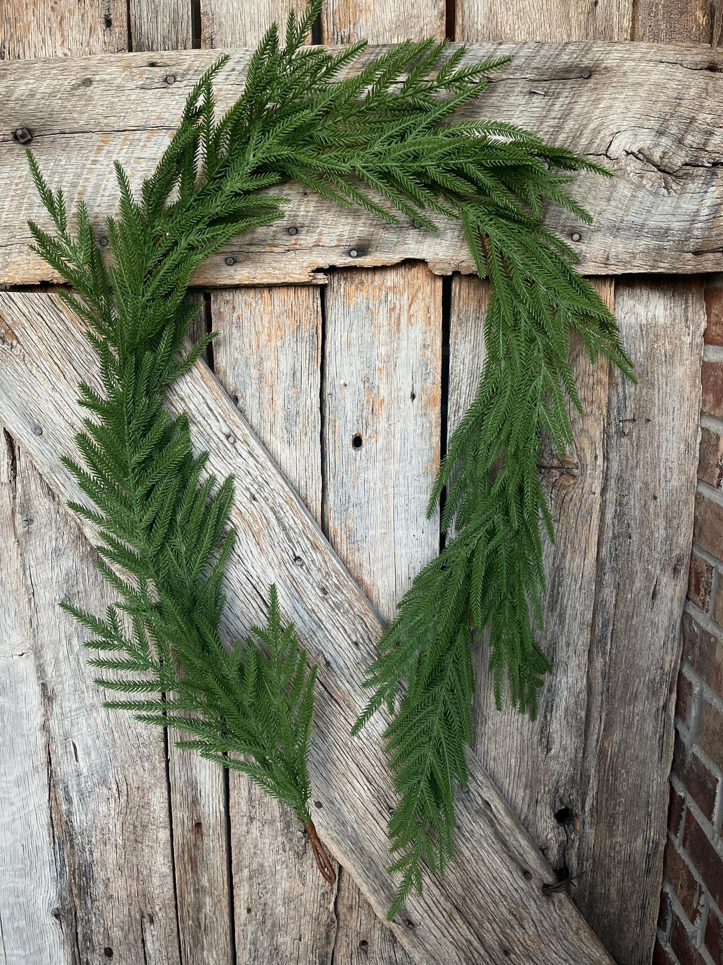 6' Norfolk Real Touch Garland, Pine Greenery, Artificial Christmas Garland