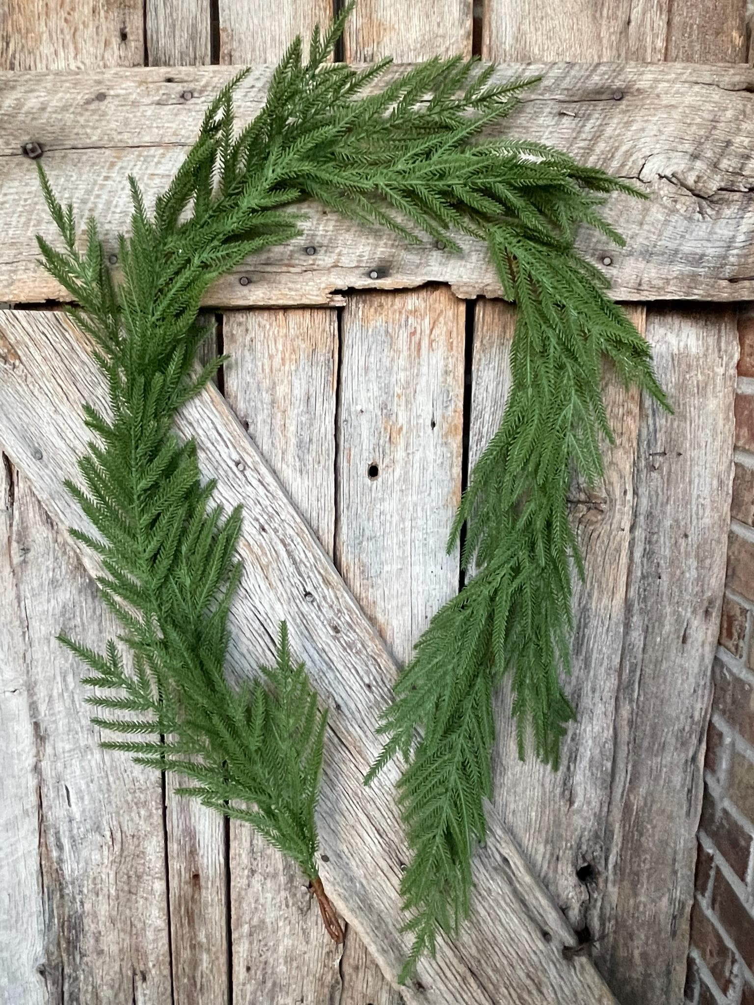 6' Norfolk Real Touch Garland, Pine Greenery, Artificial Christmas Garland