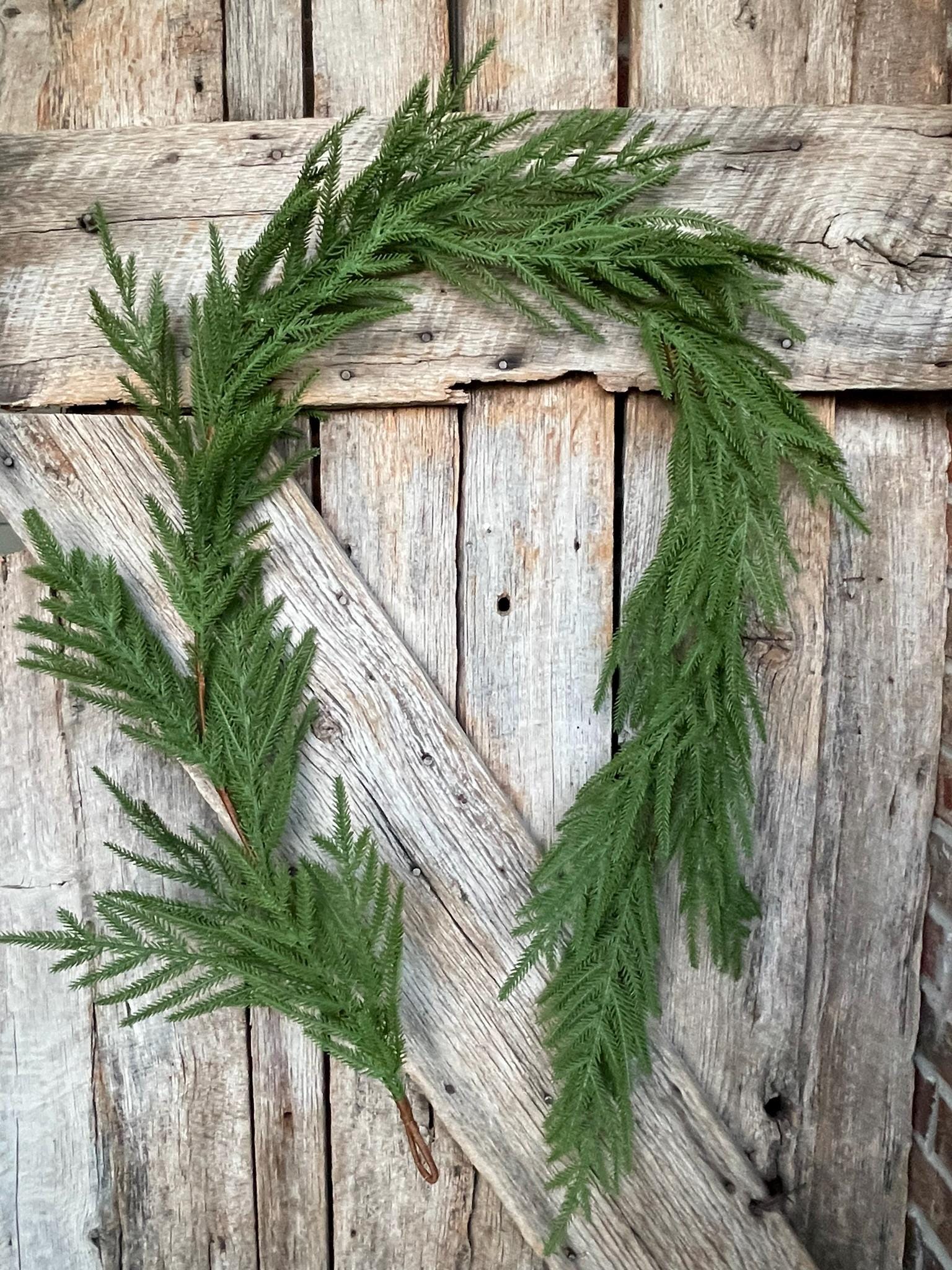 6' Norfolk Real Touch Garland, Pine Greenery, Artificial Christmas Garland
