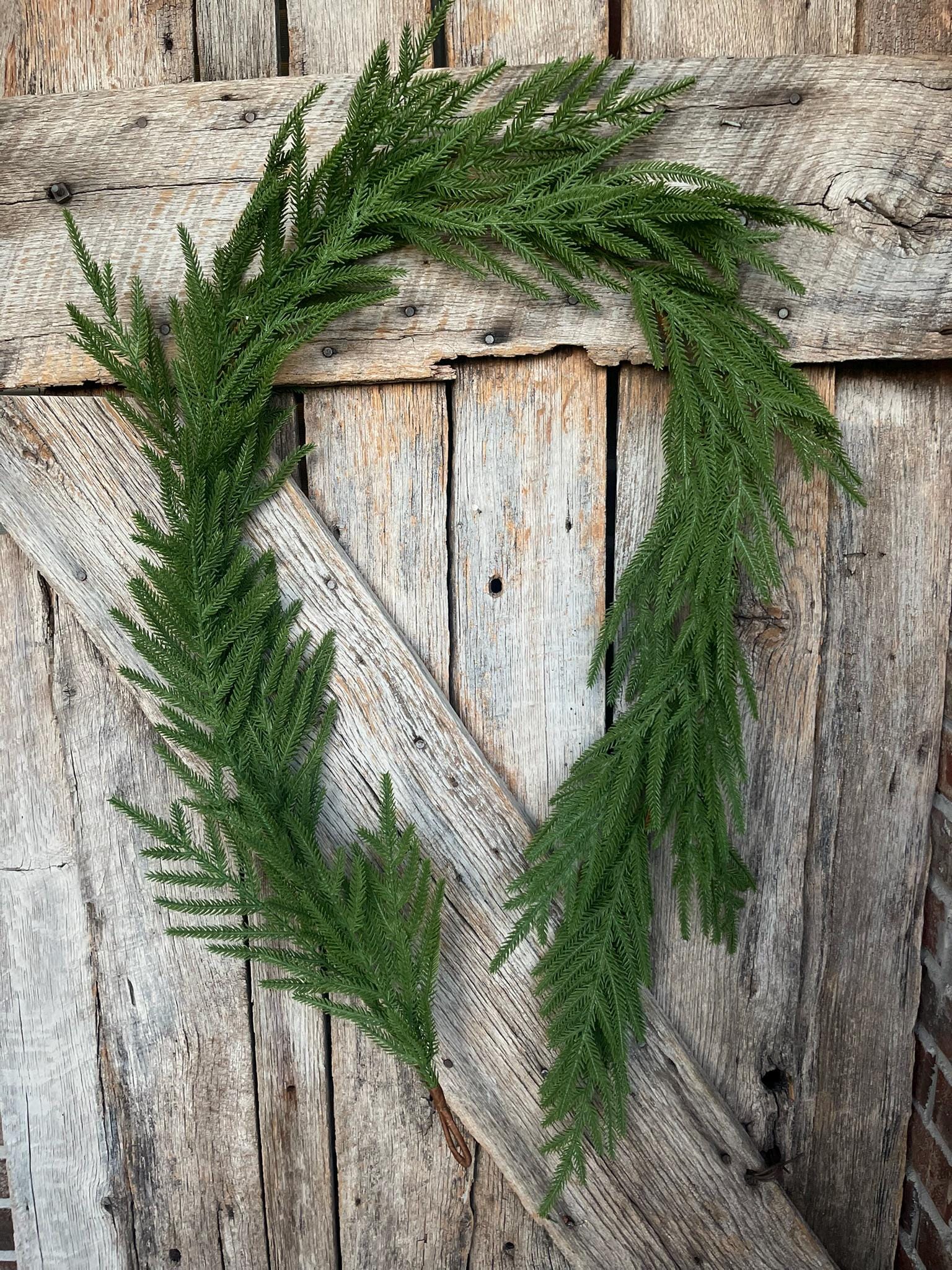 6' Norfolk Real Touch Garland, Pine Greenery, Artificial Christmas Garland