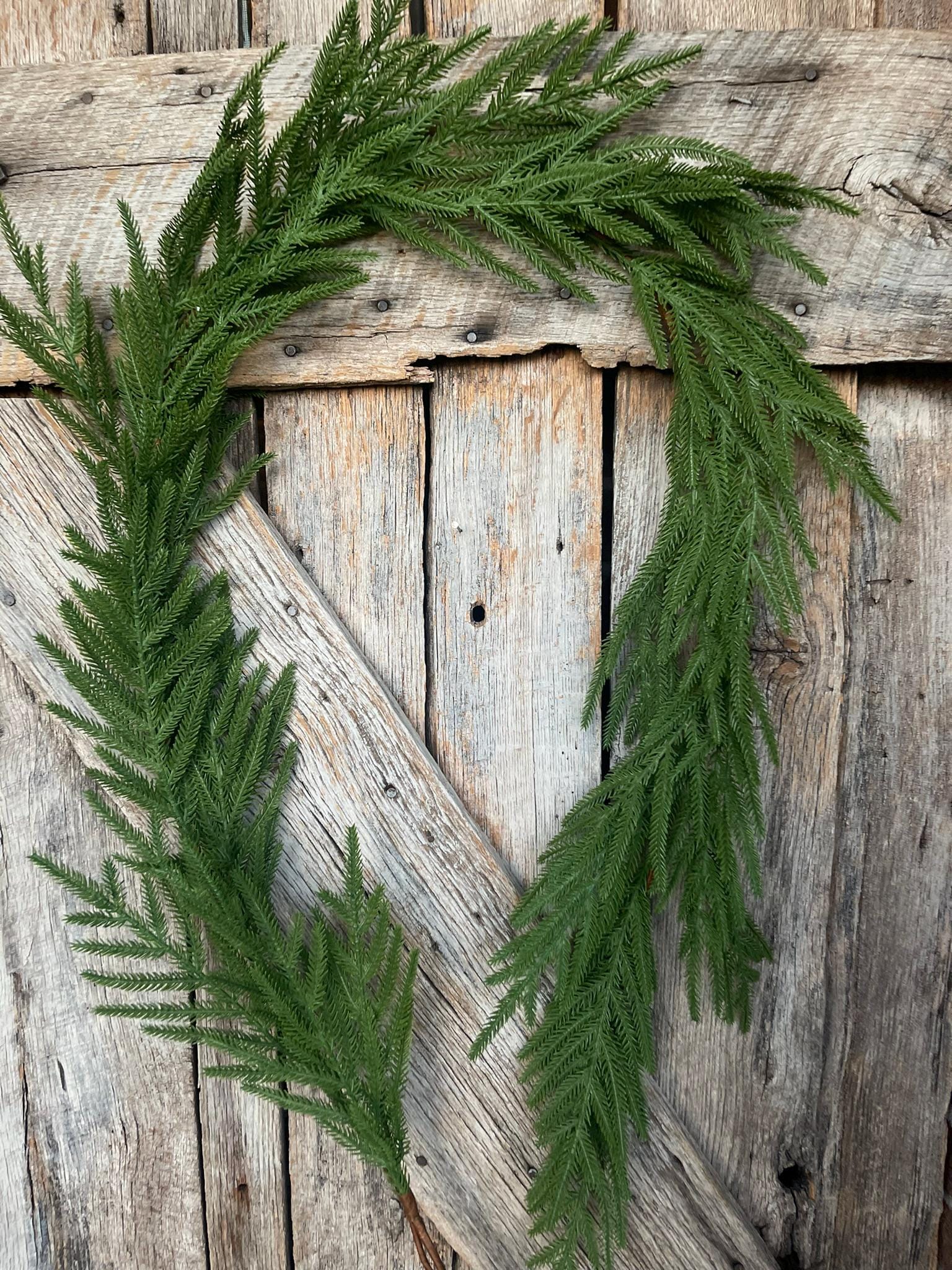 6' Norfolk Real Touch Garland, Pine Greenery, Artificial Christmas Garland