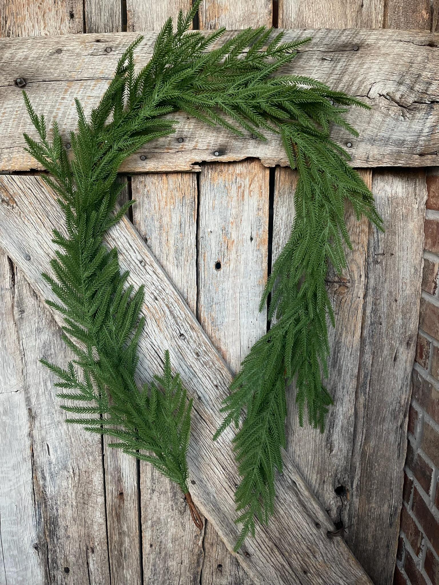 6' Norfolk Real Touch Garland, Pine Greenery, Artificial Christmas Garland