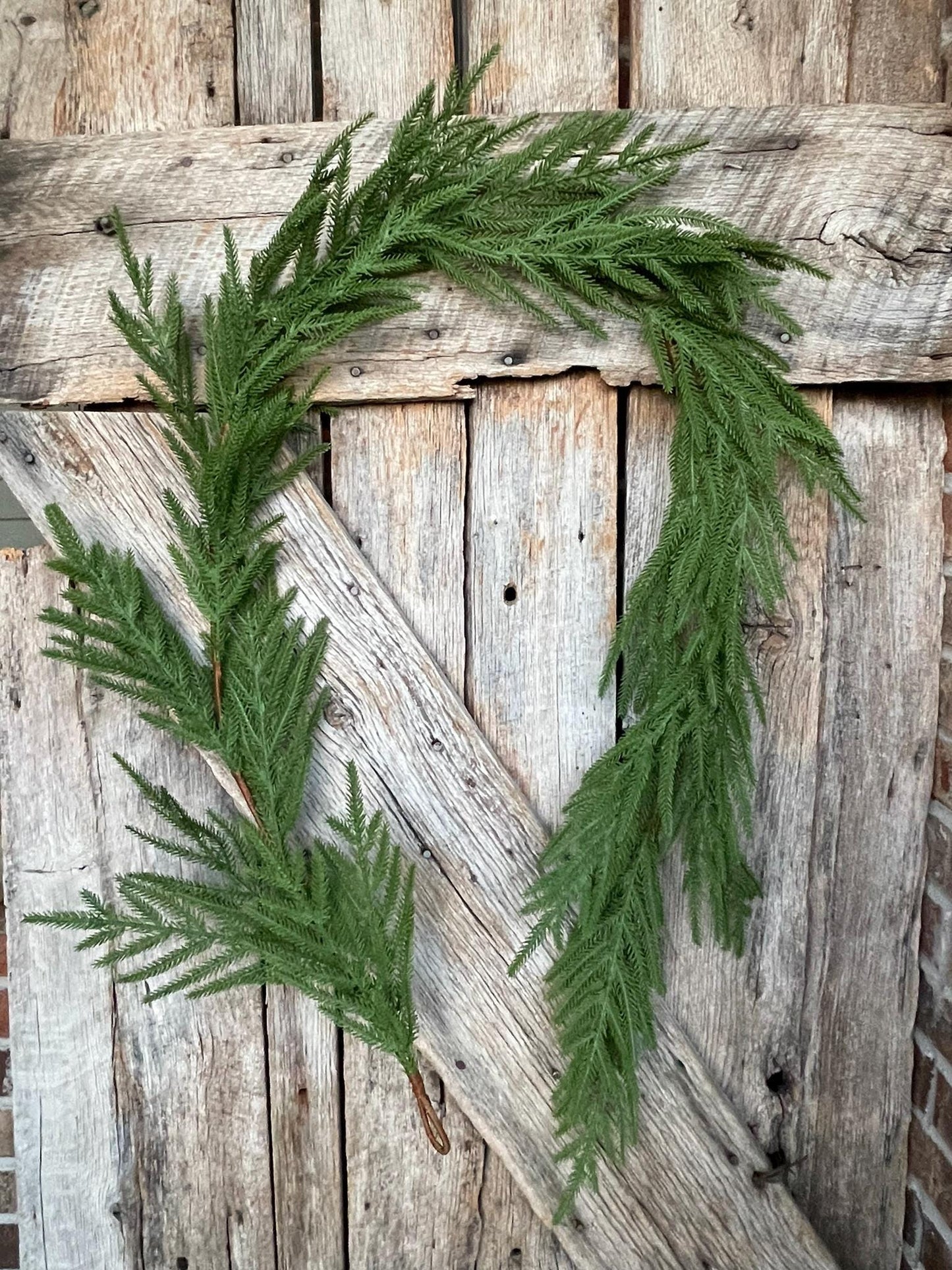 6' Norfolk Real Touch Garland, Pine Greenery, Artificial Christmas Garland