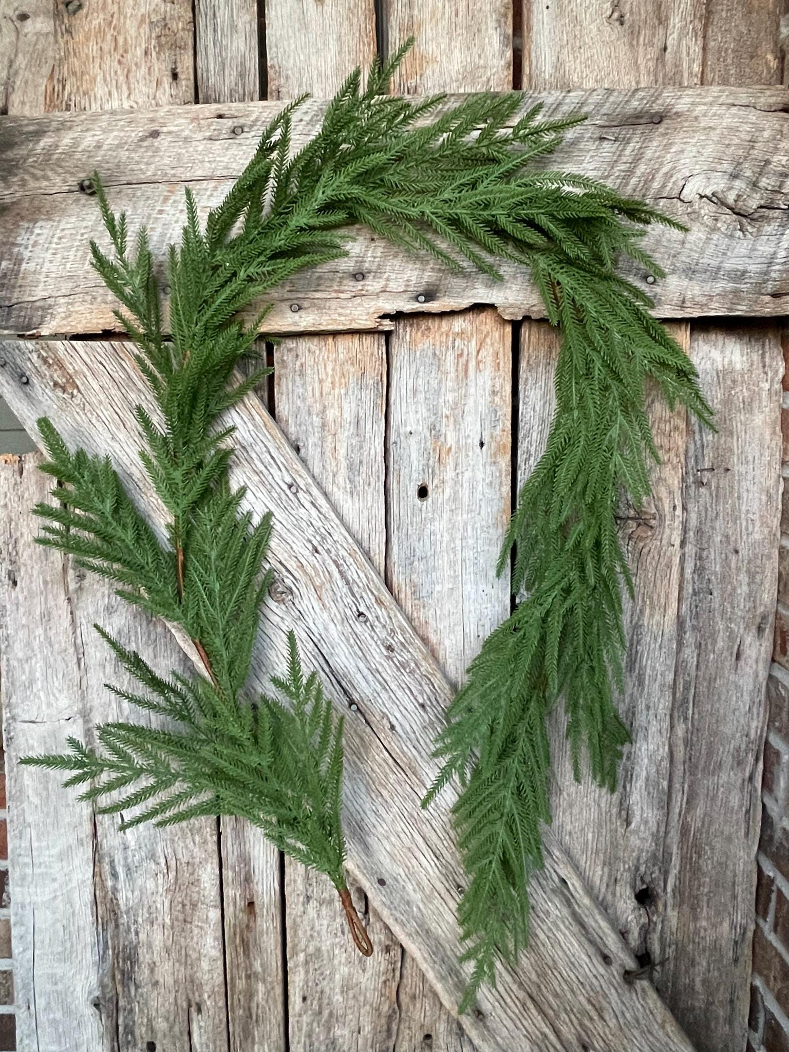 6' Norfolk Real Touch Garland, Pine Greenery, Artificial Christmas Garland
