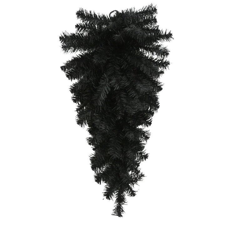 24" Black Teardrop Pine Swag, Swag Base, Black Pine Wreath