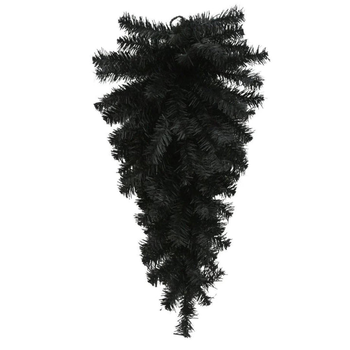 24" Black Teardrop Pine Swag, Swag Base, Black Pine Wreath