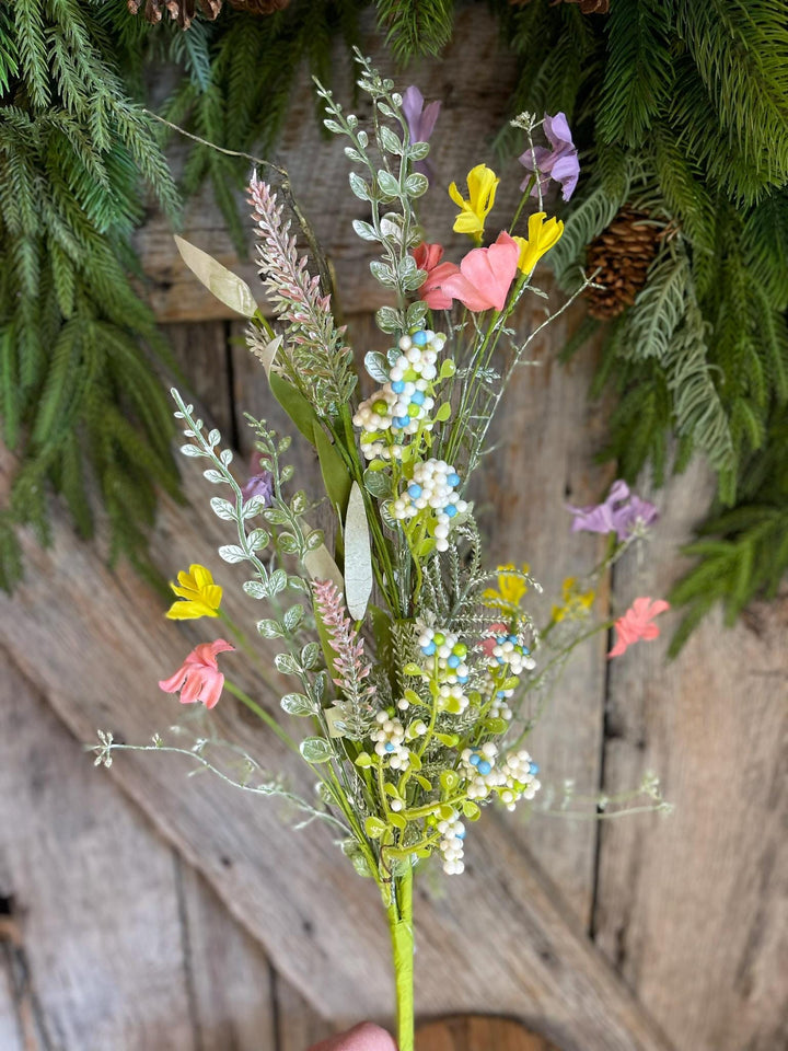 60919, 23" Spring Floral Spray