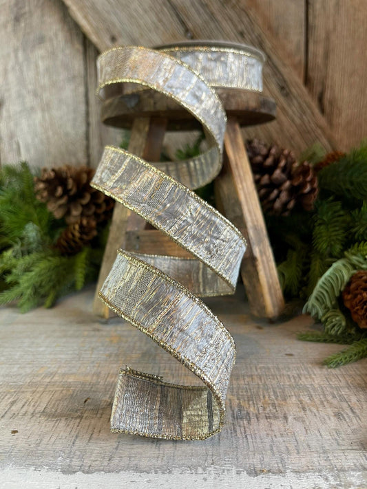 1" Pewter RIbbon, Farrisilk Ribbon