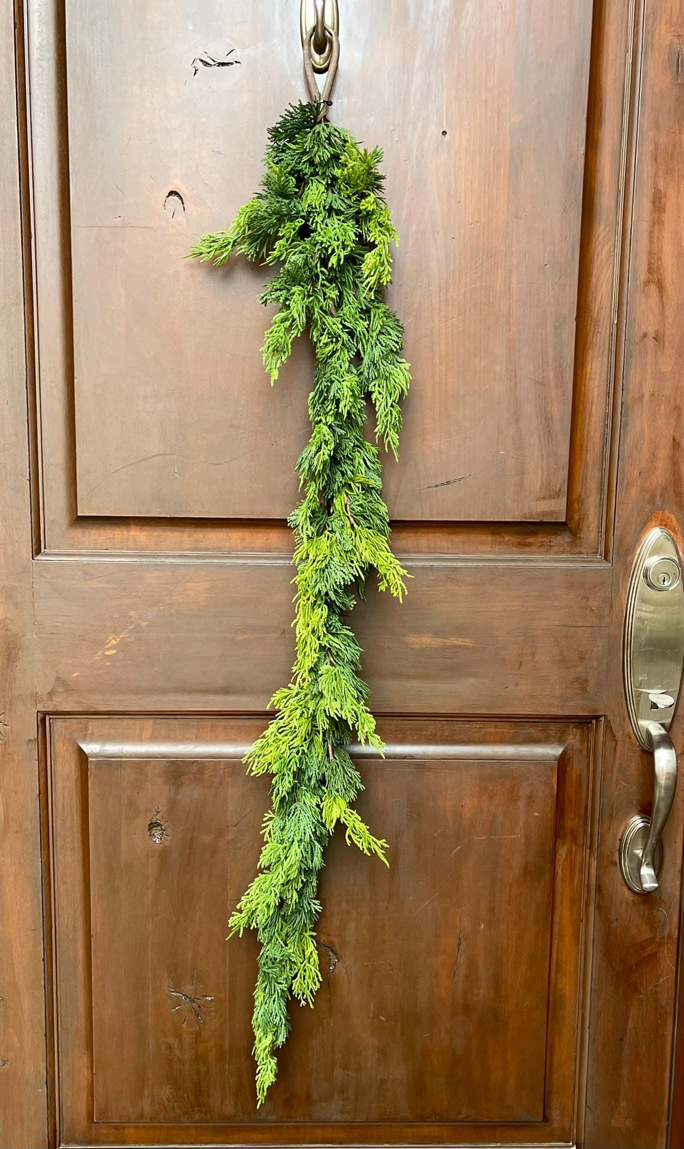 48" Real Touch Cedar Garland, Artificial Cedar Pine Garland, Christmas Greenery Garland