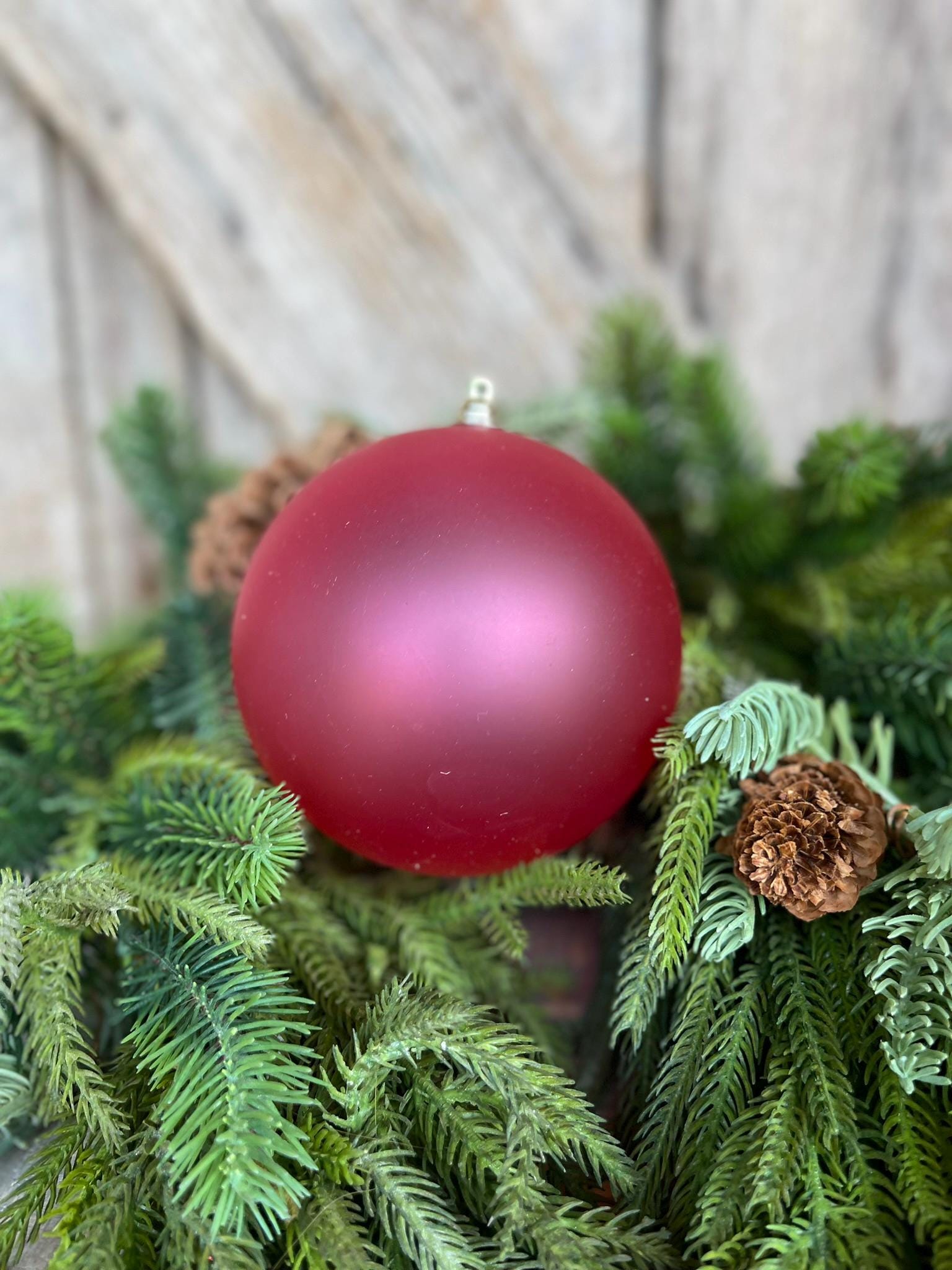 5" Hot Pink Matte Ornament, Pink Ball Ornament, Hot Pink Christmas Ball Ornament