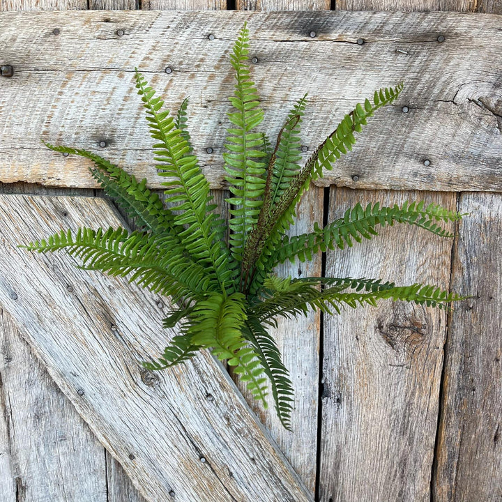 22" Real Touch Fern Bush Greenery, UV PRotected Fern Bush, Greenery Bush