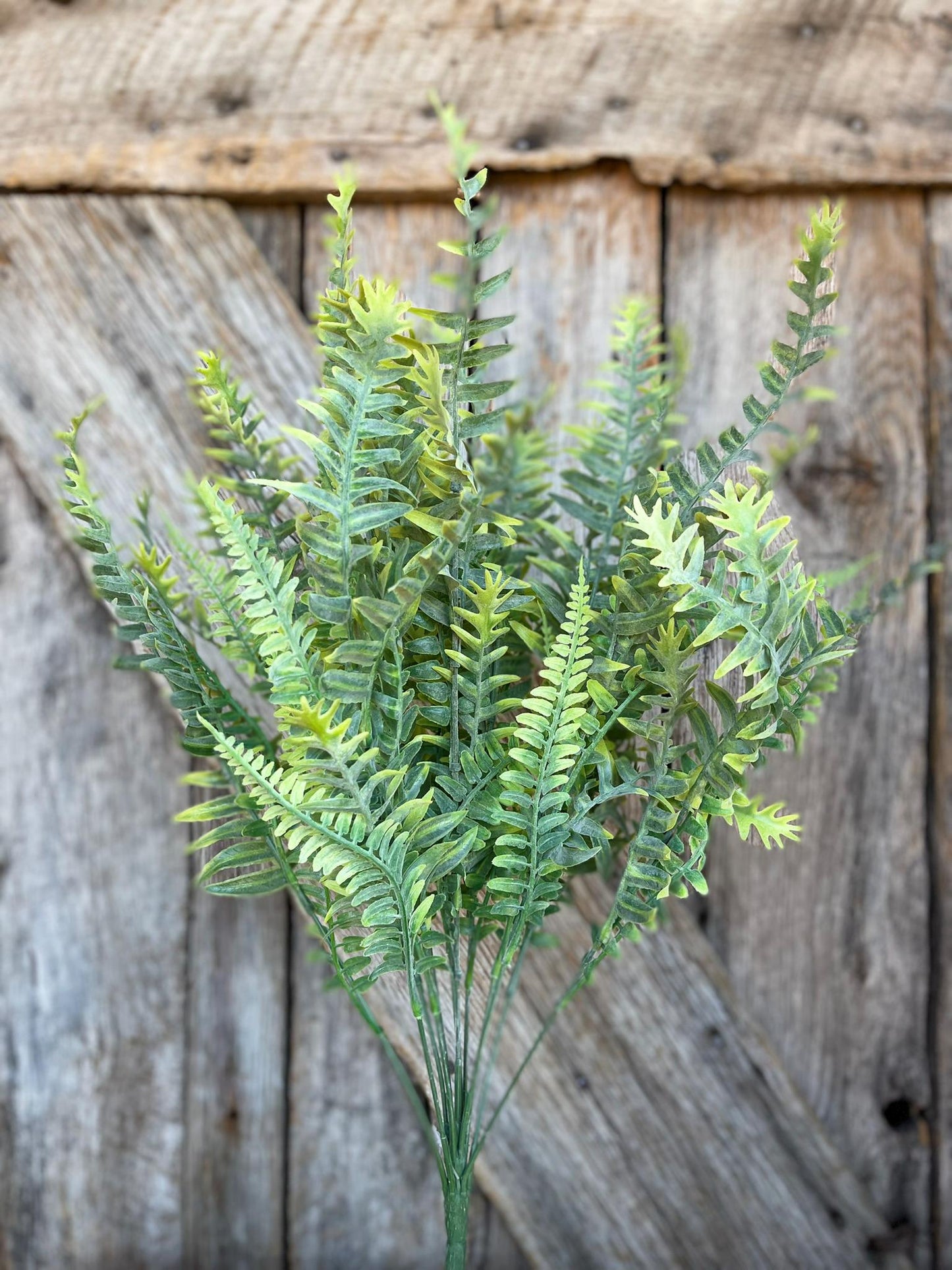 23" Frosted Fern Bush, Artificial Greenery Bush, Spring Fern BUsh, Spring Greenery BUsh, 83353-FROSTED