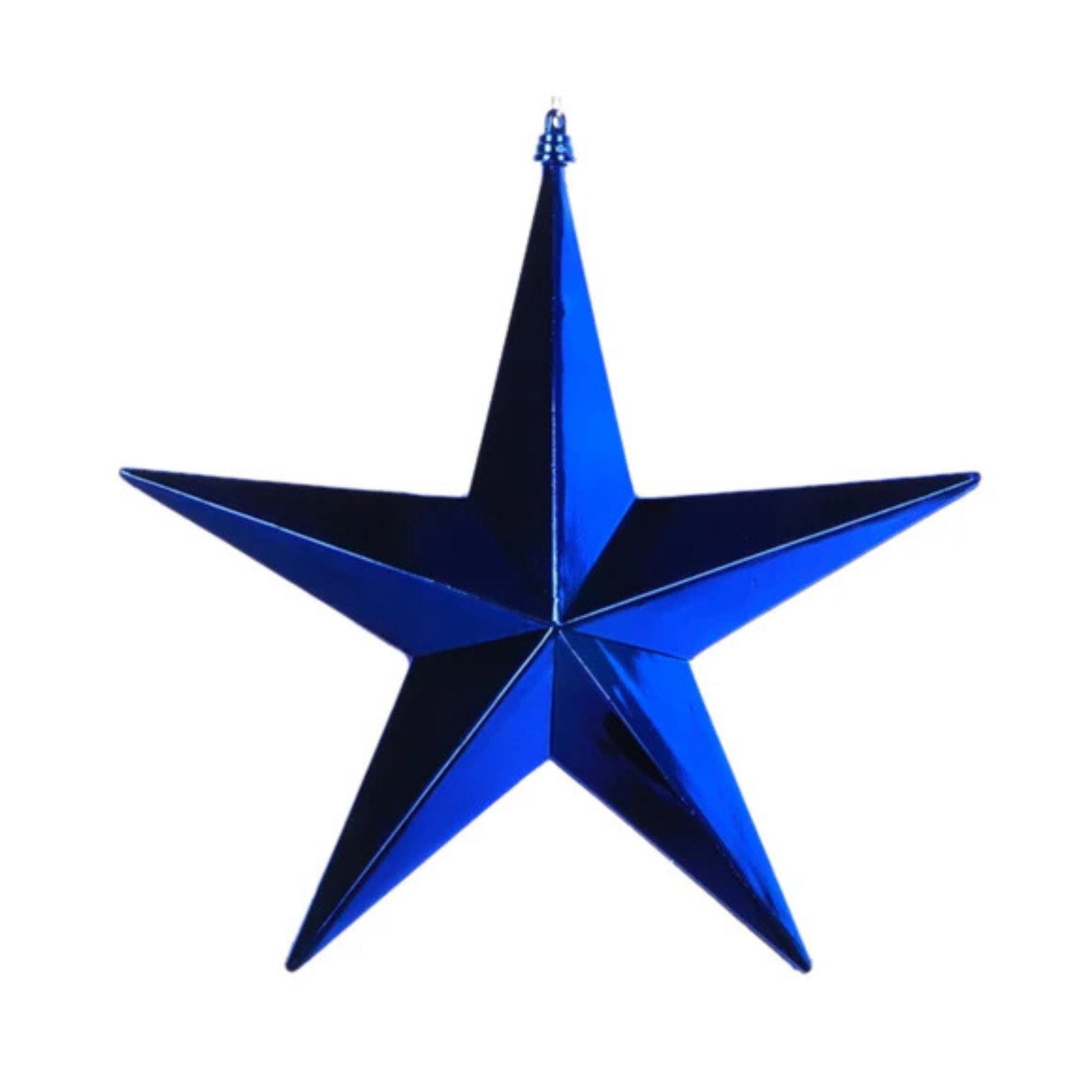 12" Blue Shining Star, Farrisilk Star, Patriotic Wreath Attachment