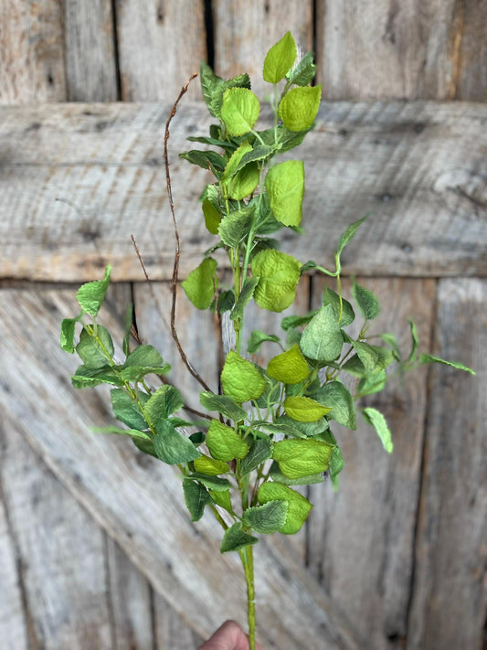 39" Rose Leaves Bush Greenery, Greenery Bush, Artificial Leaf Bush, 63950