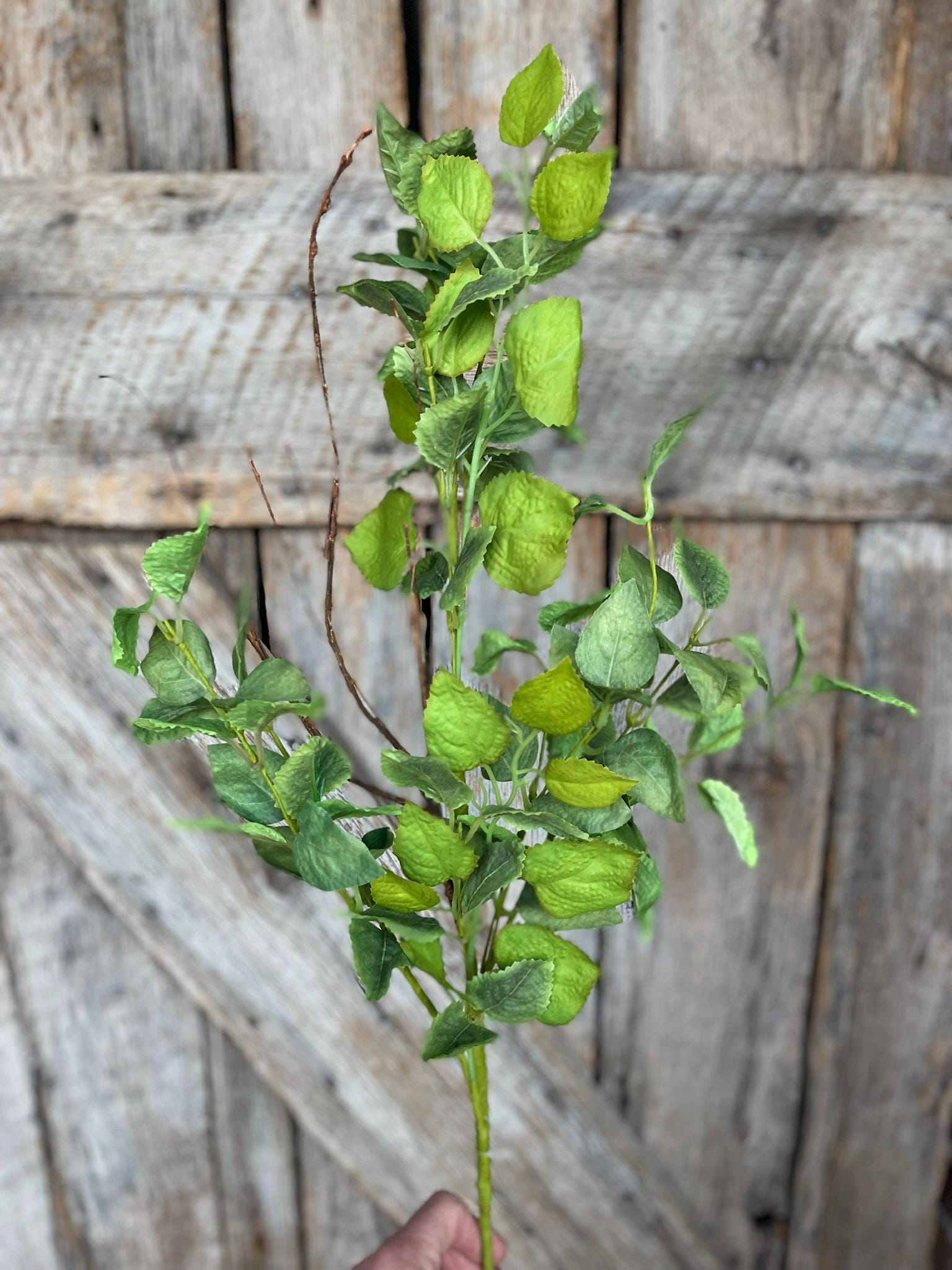 39" Rose Leaves Bush Greenery, Greenery Bush, Artificial Leaf Bush, 63950