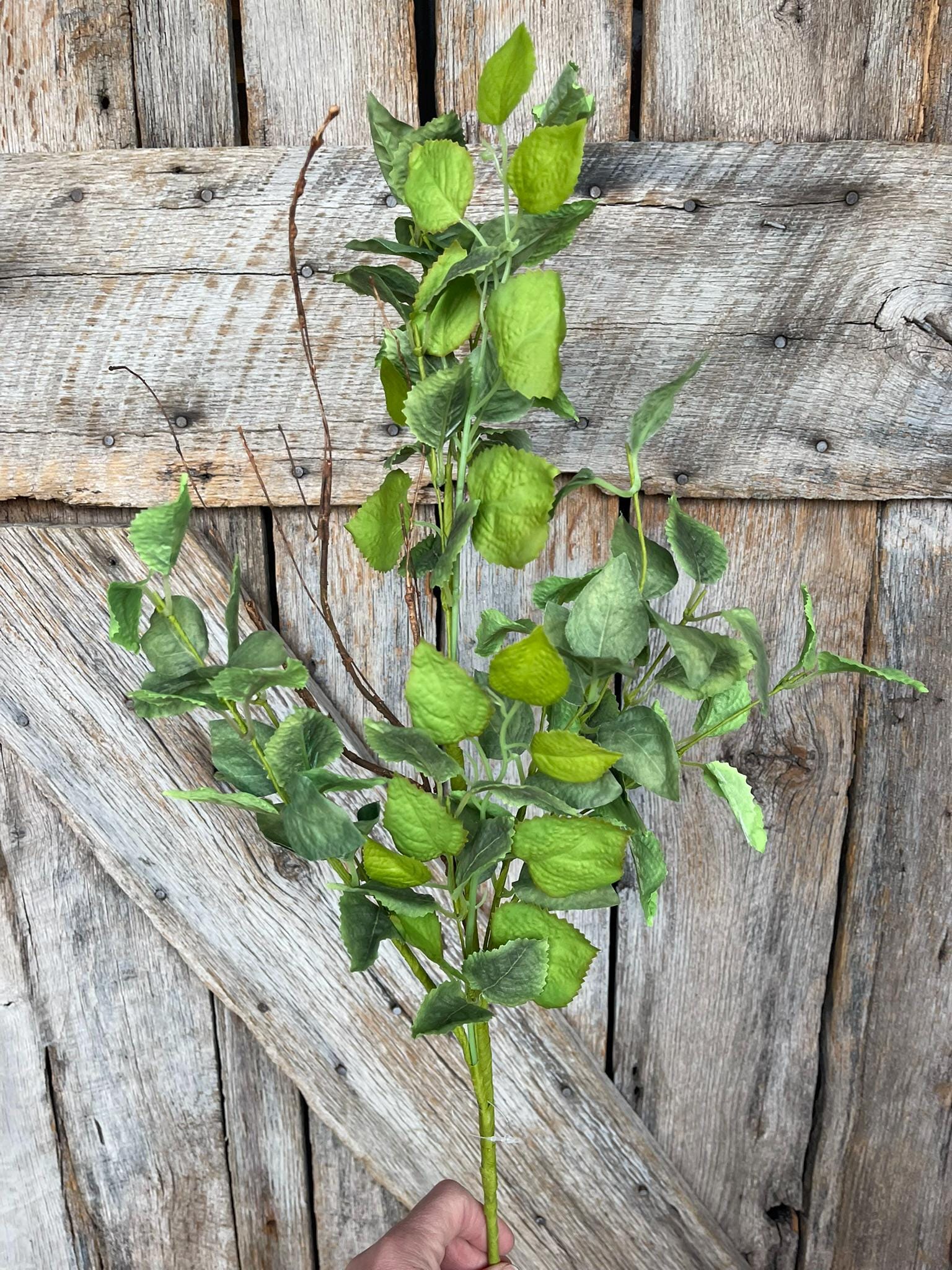 39" Rose Leaves Bush Greenery, Greenery Bush, Artificial Leaf Bush, 63950