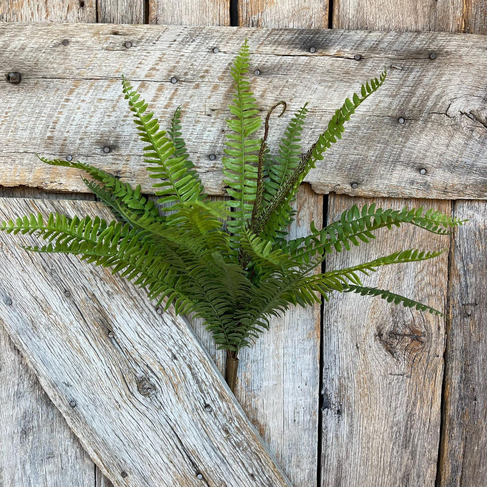 22" Real Touch Fern Bush Greenery, UV PRotected Fern Bush, Greenery Bush