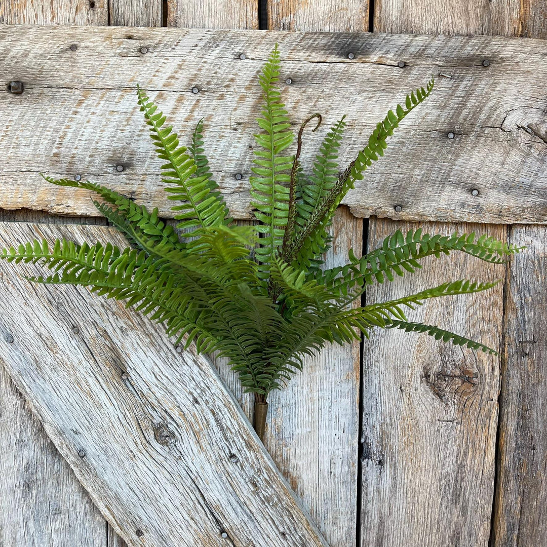 22" Real Touch Fern Bush Greenery, UV PRotected Fern Bush, Greenery Bush