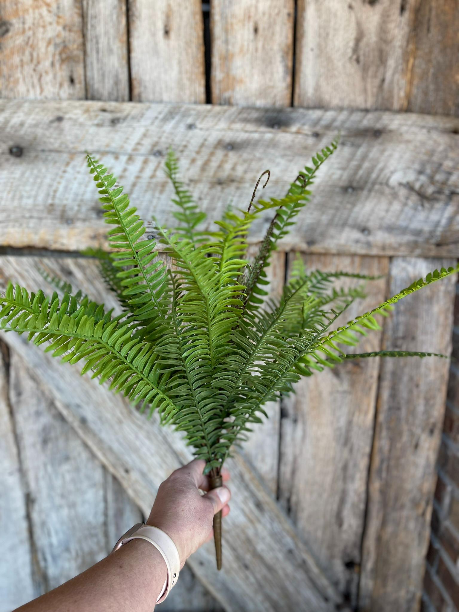 22" Real Touch Fern Bush Greenery, UV PRotected Fern Bush, Greenery Bush, Plastic Greenery Bush, 84822-UV