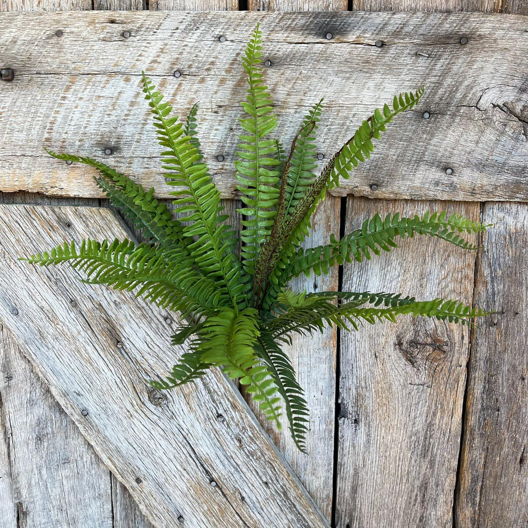 22" Real Touch Fern Bush Greenery, UV PRotected Fern Bush, Greenery Bush