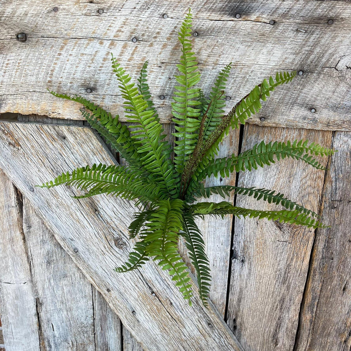 22" Real Touch Fern Bush Greenery, UV PRotected Fern Bush, Greenery Bush