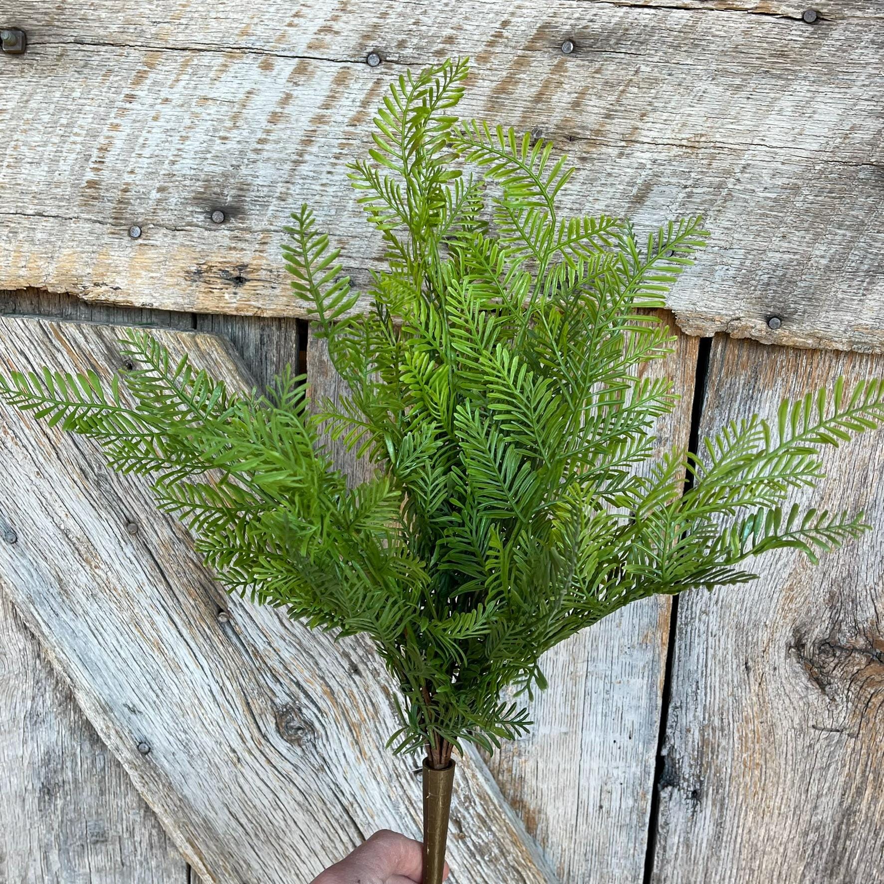 18" Real Touch Fern Bush Greenery, UV PRotected Fern Bush, Greenery Bush, Plastic Greenery Bush, 84821-UV