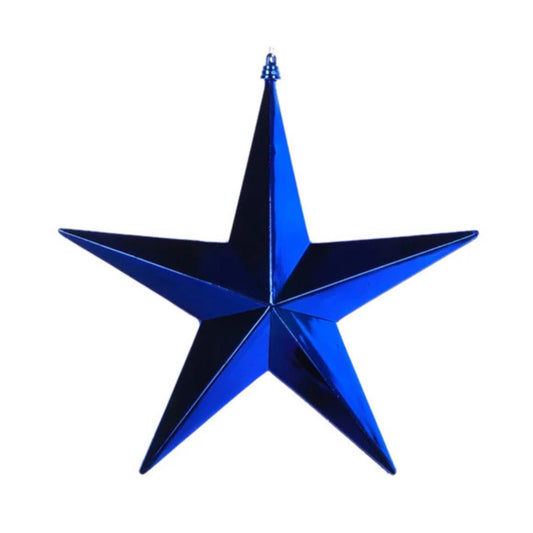 12" Blue Shining Star, Farrisilk Star, Patriotic Wreath Attachment, Patriotic Decor, Star Decor, 4th of July Decor, CX982-05