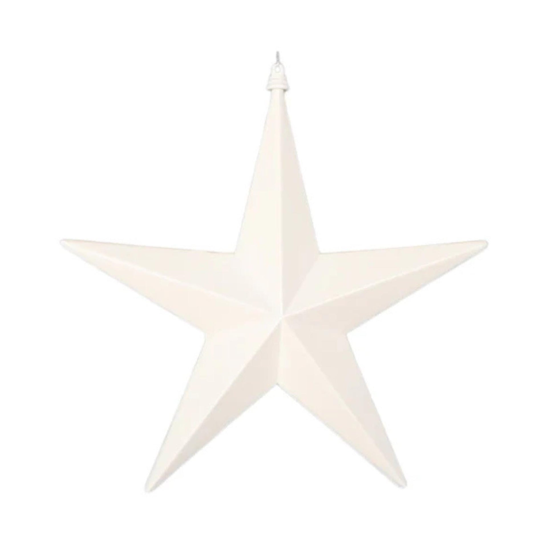 12" White Shining Star, Farrisilk Star, Patriotic Wreath Attachment
