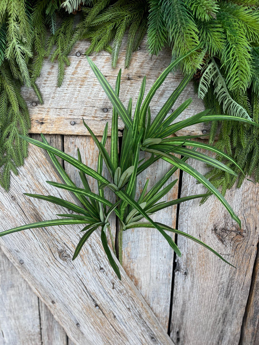 32" Green Orchid Grass Spray, Tropical Grass Spray, Artificial Tropical Grass Greenery, Tropical Greenery, Greenery Grass, 13617GN