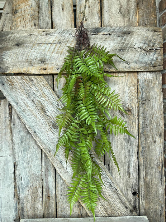 42" Hanging Greenery Fern, Fern Greenery Bush, Artificial Greenery, Greenery for Wreath, Wreath Supply, Floral Supply, Hanging Bush, 15792