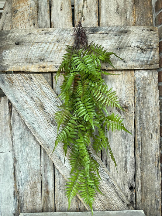 42" Hanging Greenery Fern, Fern Greenery Bush, Artificial Greenery