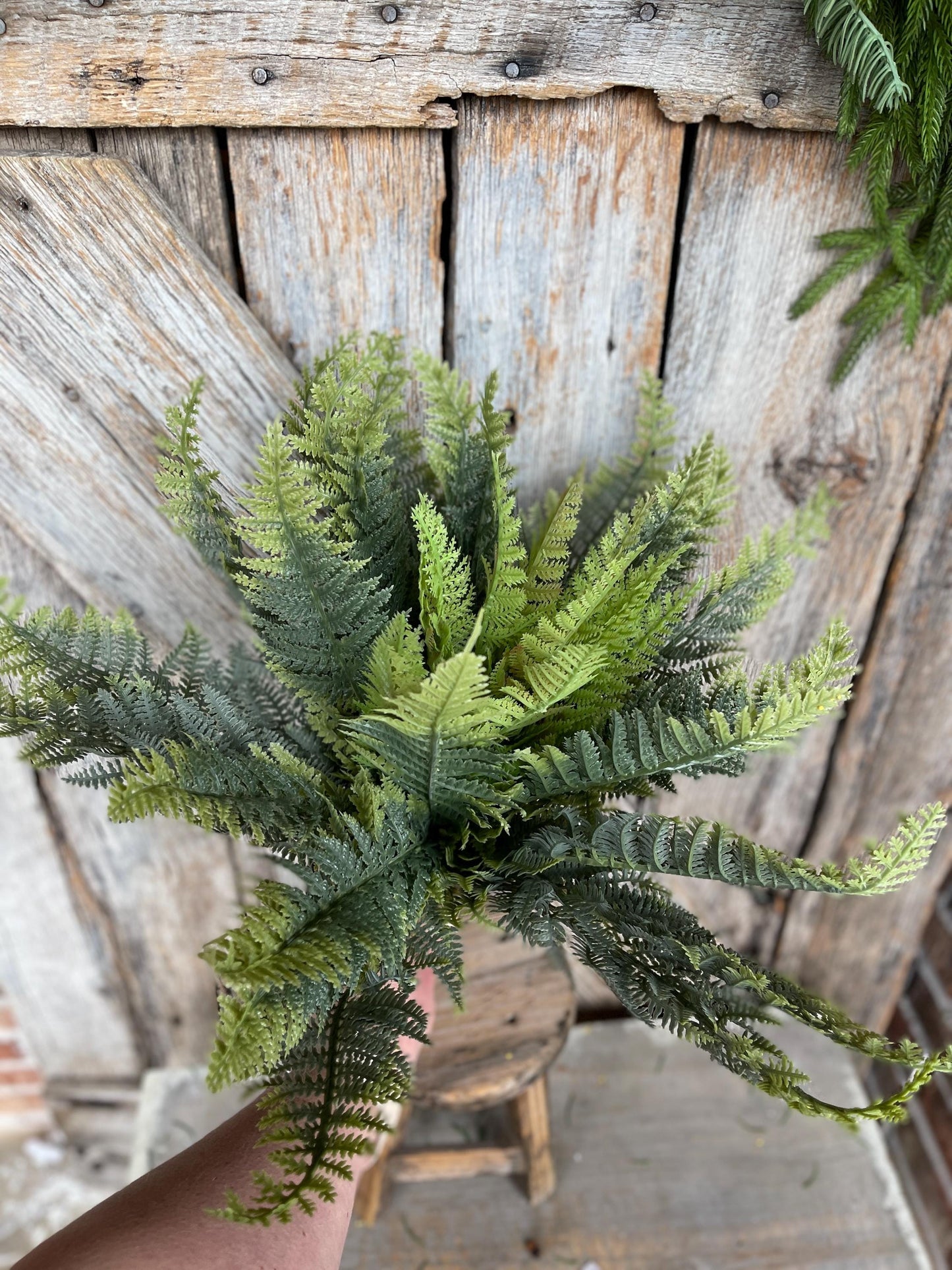 16" Fern greenery bush, MIxed Greenery Bush, Everyday bush, fern bush, craft supply, wreath supply, home decor, greenery, floral bush