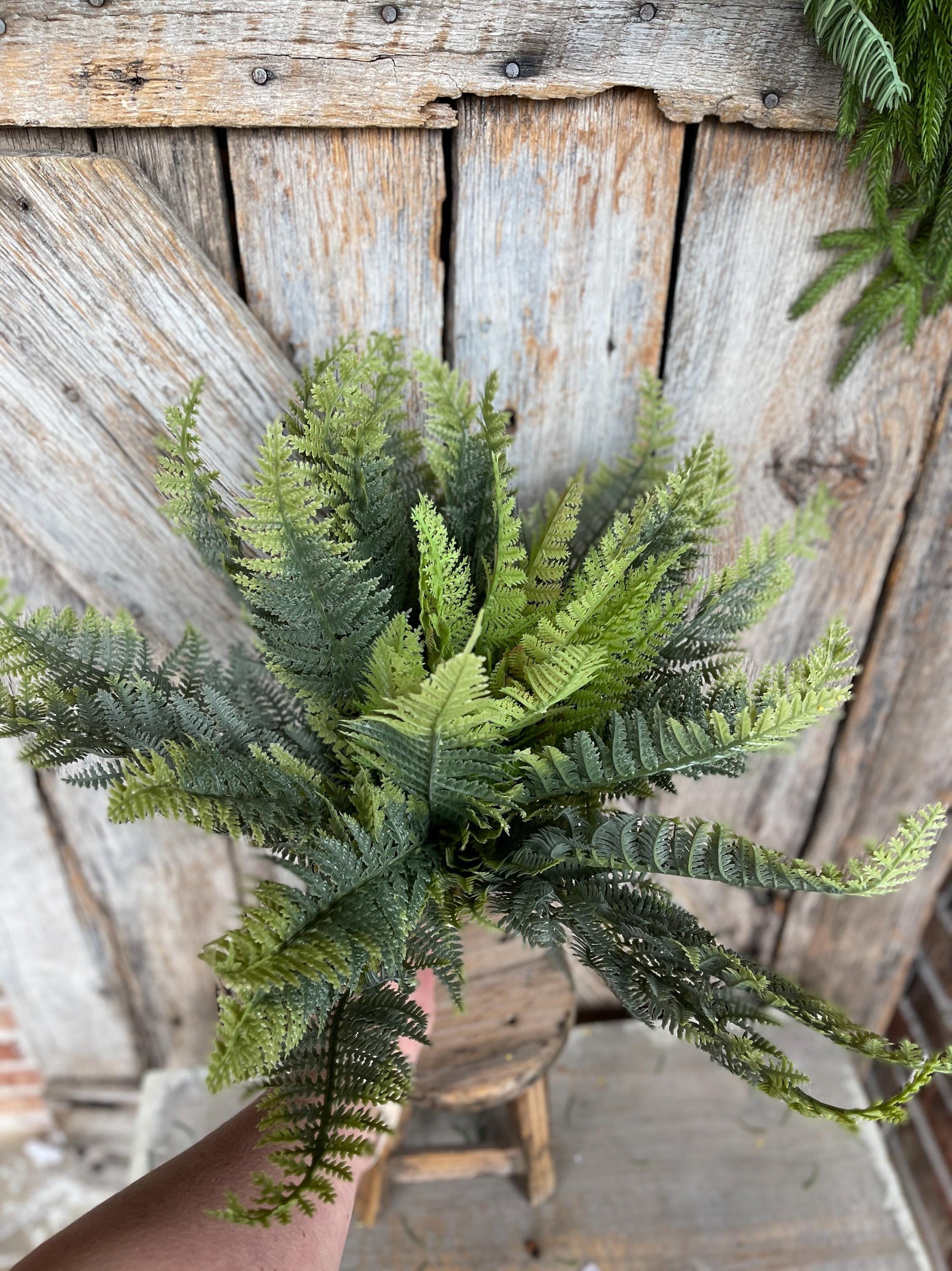 16" Fern greenery bush, MIxed Greenery Bush, Everyday bush, fern bush, craft supply, wreath supply, home decor, greenery, floral bush