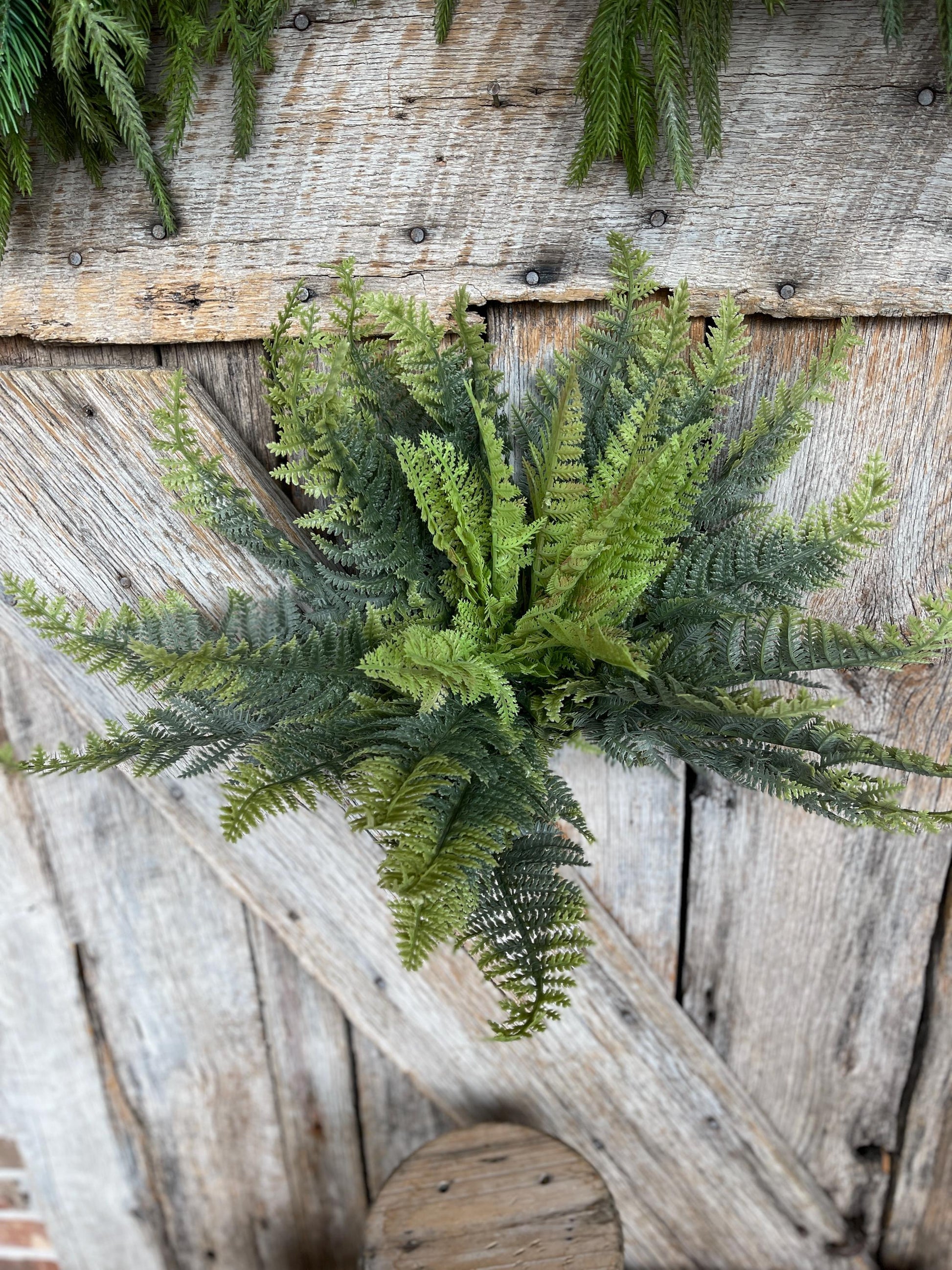 16" Fern greenery bush, MIxed Greenery Bush, Everyday bush, fern bush, craft supply, wreath supply, home decor, greenery, floral bush