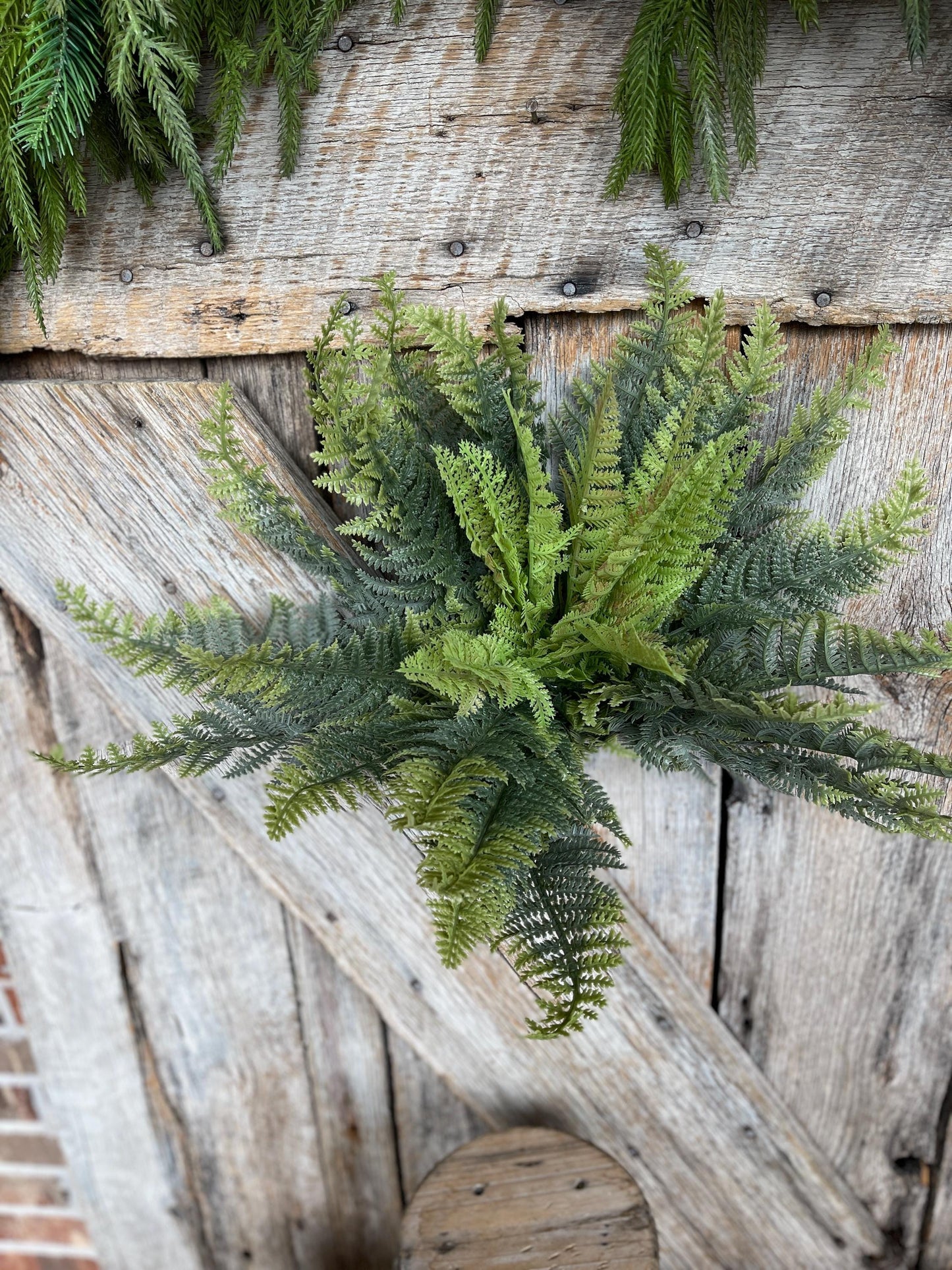 16" Fern greenery bush, MIxed Greenery Bush, Everyday bush, fern bush, craft supply, wreath supply, home decor, greenery, floral bush