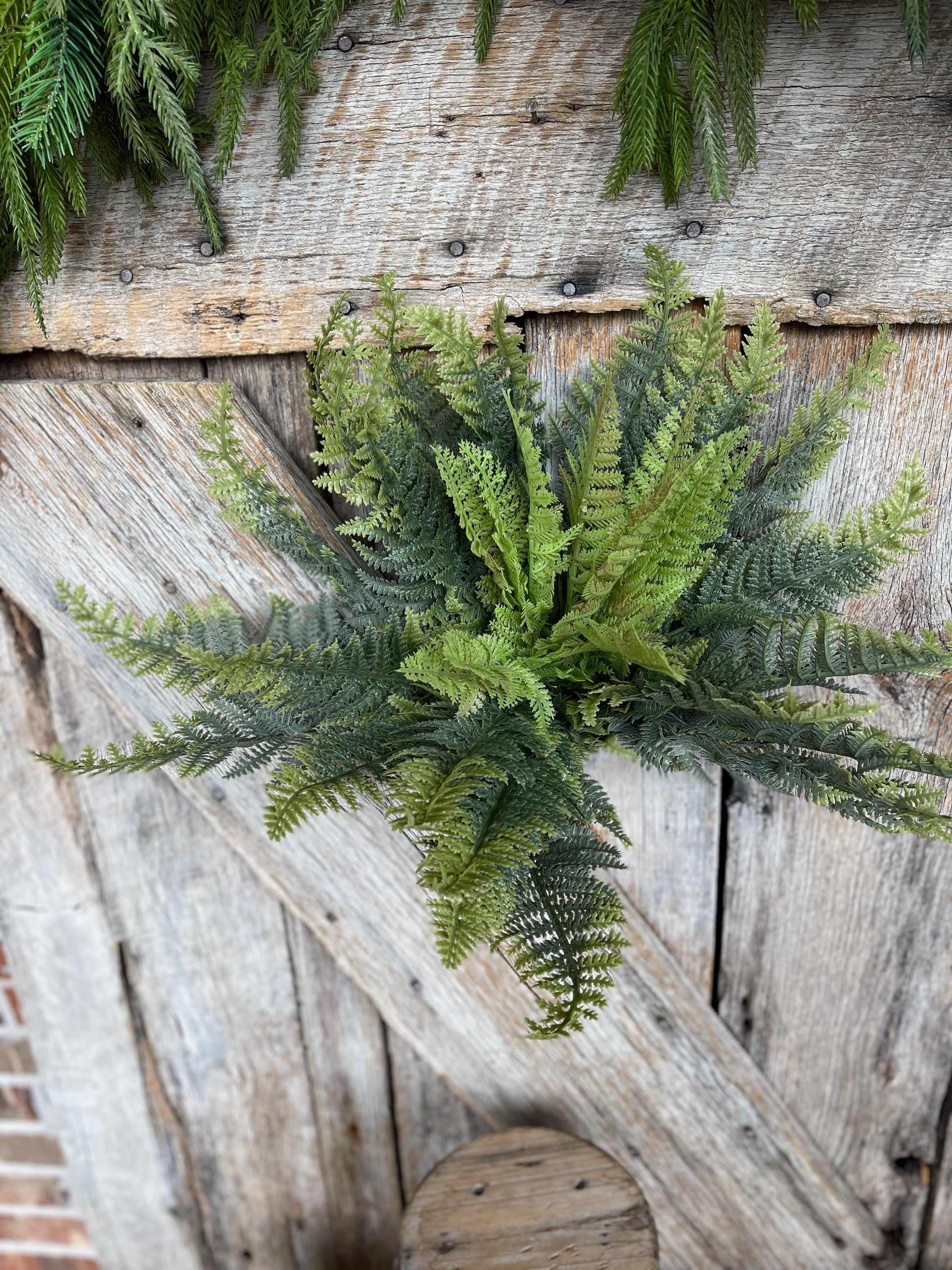 16" Fern greenery bush, MIxed Greenery Bush, Everyday bush, fern bush, craft supply, wreath supply, home decor, greenery, floral bush