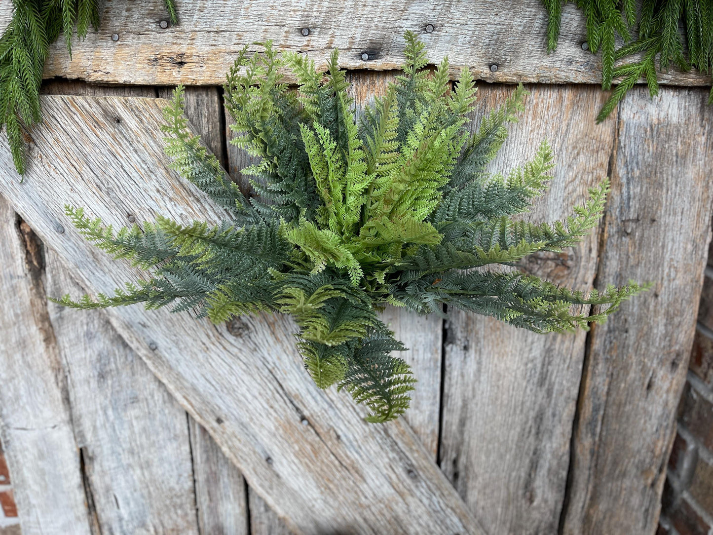 16" Fern greenery bush, MIxed Greenery Bush, Everyday bush, fern bush, craft supply, wreath supply, home decor, greenery, floral bush