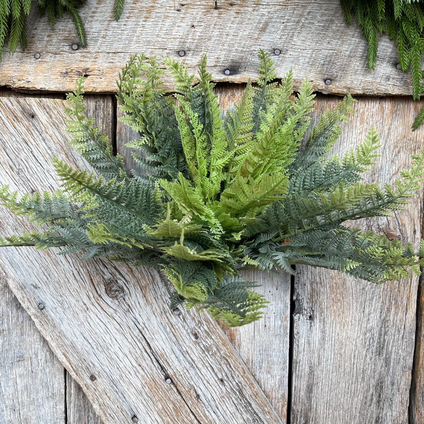 16" Fern greenery bush, MIxed Greenery Bush, Everyday bush, fern bush, craft supply, wreath supply, home decor, greenery, floral bush