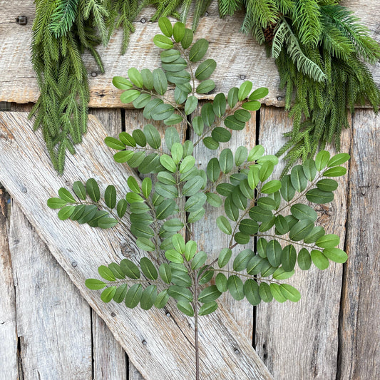 27" Pistacia Greenery Spray, Leafy Greenery Stem, Spring Greenery, Summer Greenery, Ficus Leaves, Wreath Supply, Floral Supply, 13464GN