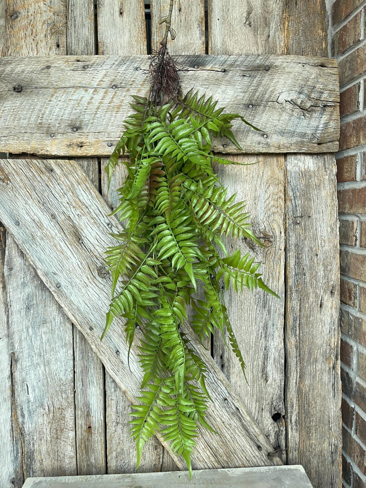 42" Hanging Greenery Fern, Fern Greenery Bush, Artificial Greenery