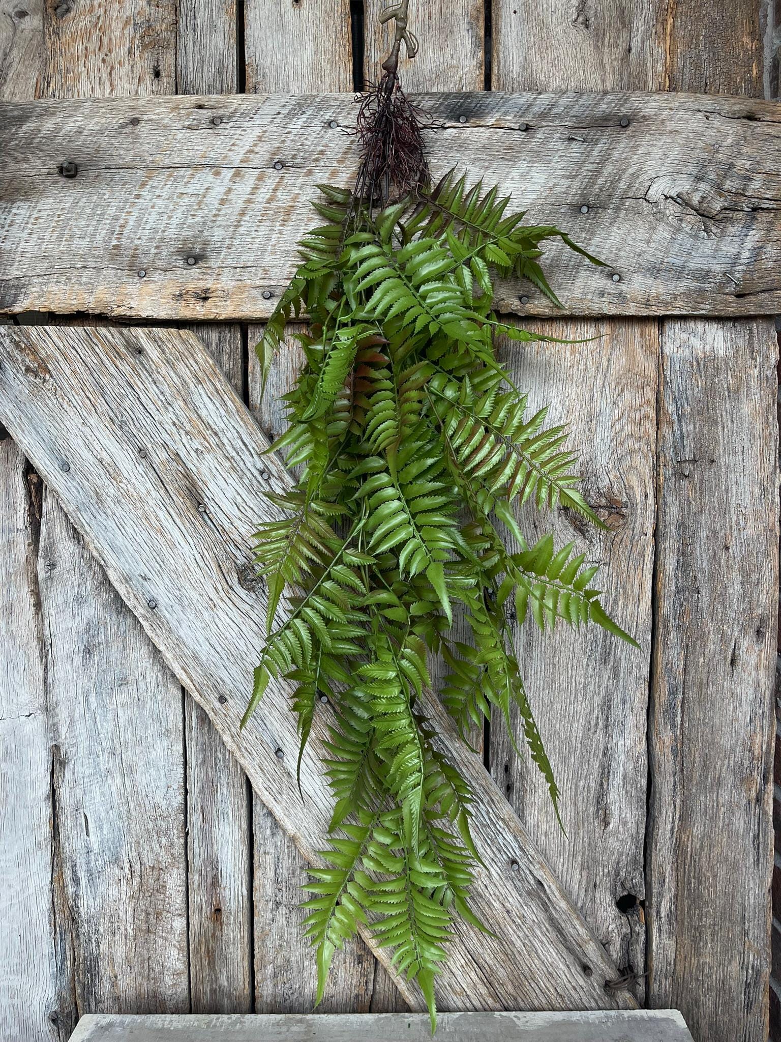 42" Hanging Greenery Fern, Fern Greenery Bush, Artificial Greenery